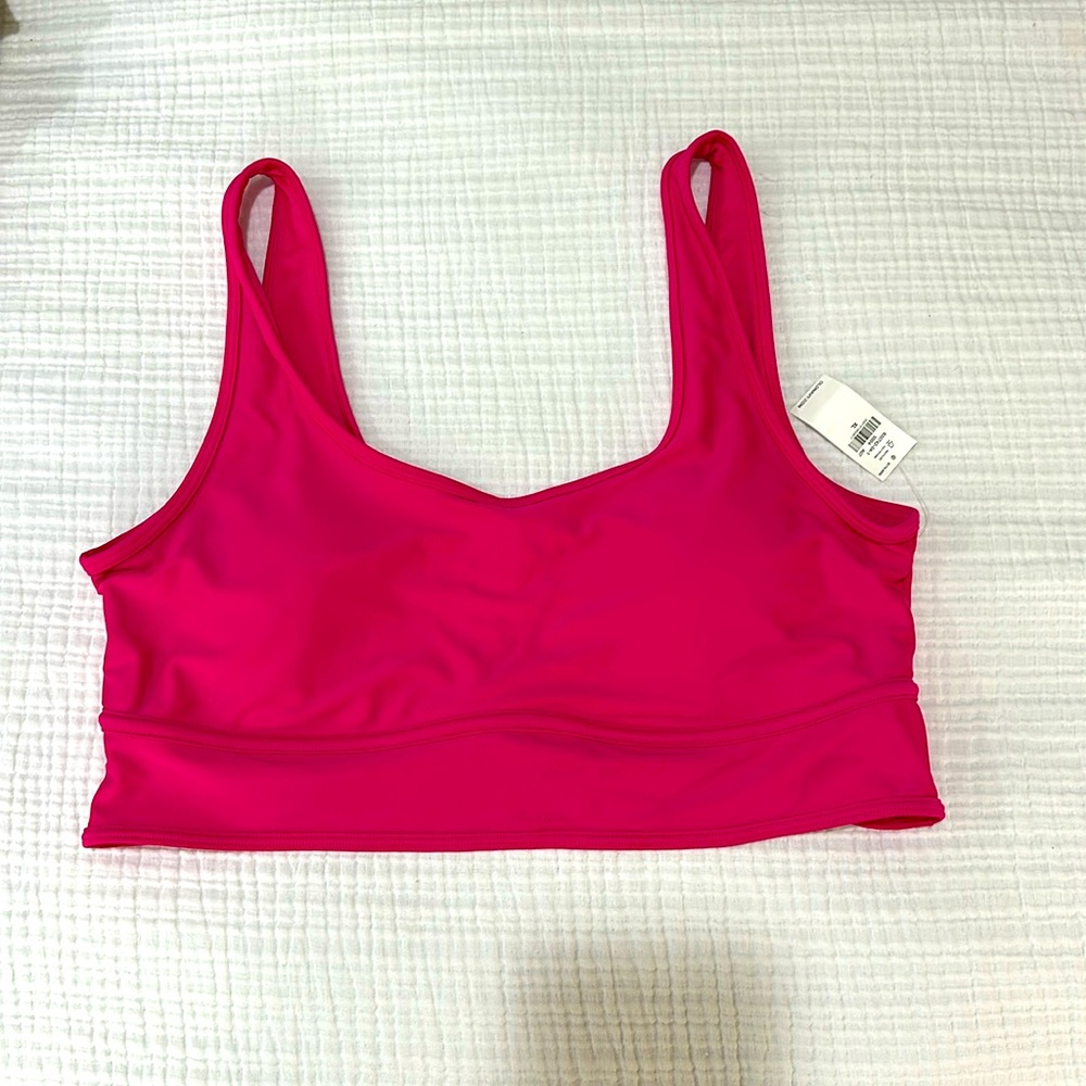 Neon Pink Swimsuit Top